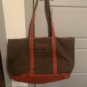 Extra Large Tote Embroidered “Rachel”
